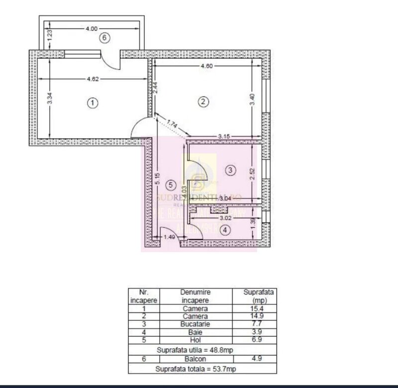 Apartament 2 camere mobilat Tineretului-Vacaresti